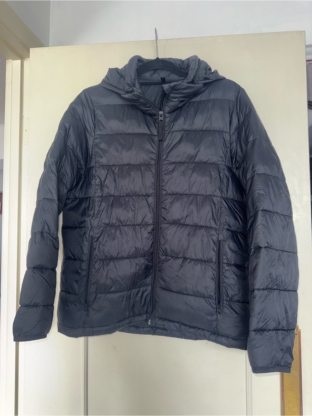 Abercrombie & Fitch Packable Hooded Water Resistant Puffer Jacket Full Zip M